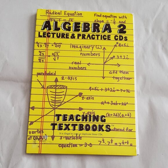 Teaching Textbooks Algebra 2 Lecture and Practice CDs - Picture 1 of 3